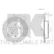 Jeu de 2 disques de frein arrière NK 315221 - Visuel 3