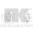 Jeu de 2 disques de frein arrière NK 315232 - Visuel 3