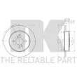 Jeu de 2 disques de frein arrière NK 315235 - Visuel 3