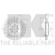 Jeu de 2 disques de frein avant NK 315236 - Visuel 3