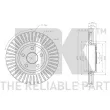 Jeu de 2 disques de frein avant NK 319335 - Visuel 3