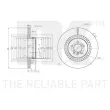 Jeu de 2 disques de frein arrière NK 3415112 - Visuel 3