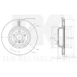 Jeu de 2 disques de frein arrière NK 3415116 - Visuel 3