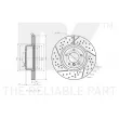 Jeu de 2 disques de frein avant NK 3415121 - Visuel 3