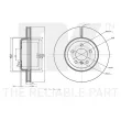 Jeu de 2 disques de frein avant NK 3415122 - Visuel 3