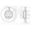 Disque de frein avant droit NK 3415125 - Visuel 3