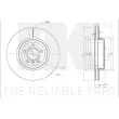 Jeu de 2 disques de frein avant NK 341593 - Visuel 3