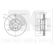 Jeu de 2 disques de frein avant NK 341598 - Visuel 3