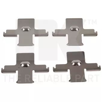 Kit d'accessoires, plaquette de frein à disque NK 7922157