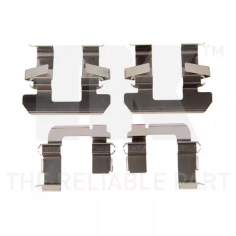 Kit d'accessoires, plaquette de frein à disque NK 79221763