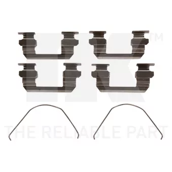 Kit d'accessoires, plaquette de frein à disque NK 79221789