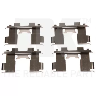 Kit d'accessoires, plaquette de frein à disque NK 7922205