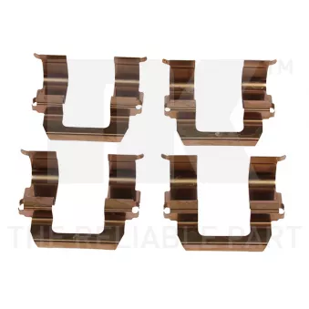 Kit d'accessoires, plaquette de frein à disque NK 7922252