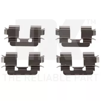 Kit d'accessoires, plaquette de frein à disque NK 7922272