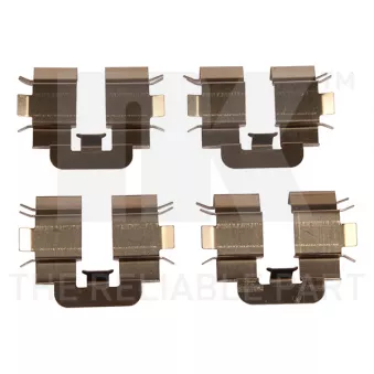 Kit d'accessoires, plaquette de frein à disque NK 7922277