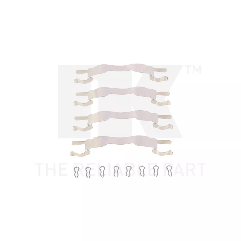 Kit d'accessoires, plaquette de frein à disque NK 7923909
