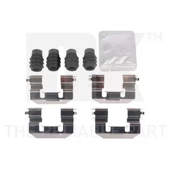 Kit d'accessoires, plaquette de frein à disque NK 7923971