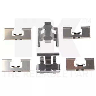 Kit d'accessoires, plaquette de frein à disque NK 7926091