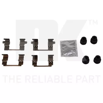 Kit d'accessoires, plaquette de frein à disque NK 79261840