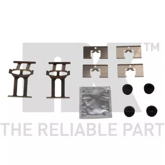 Kit d'accessoires, plaquette de frein à disque NK 79261863
