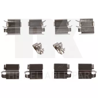 Kit d'accessoires, plaquette de frein à disque NK 79301240