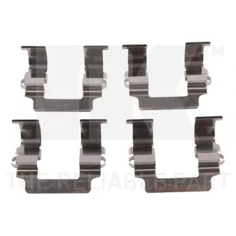 Kit d'accessoires, plaquette de frein à disque NK 7930161