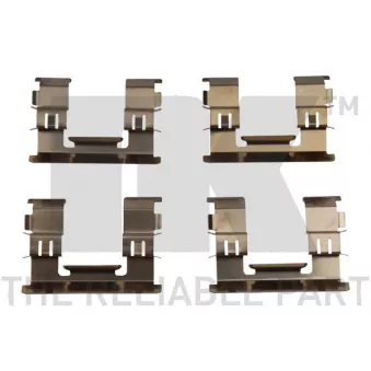 Kit d'accessoires, plaquette de frein à disque NK 79301869