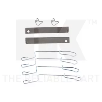 Kit d'accessoires, plaquette de frein à disque NK 7933280
