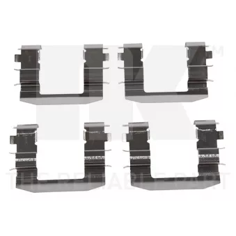 Kit d'accessoires, plaquette de frein à disque NK 79341708