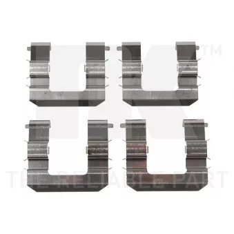 Kit d'accessoires, plaquette de frein à disque NK 79341735