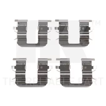 Kit d'accessoires, plaquette de frein à disque NK 79341746