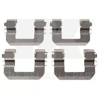 Kit d'accessoires, plaquette de frein à disque NK 7934617