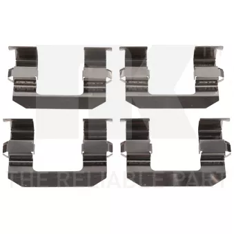 Kit d'accessoires, plaquette de frein à disque NK 7934645