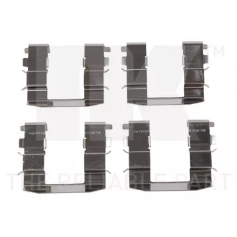 Kit d'accessoires, plaquette de frein à disque NK 79351665