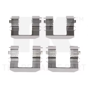 Kit d'accessoires, plaquette de frein à disque NK 79361704