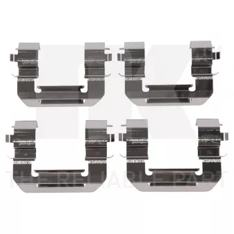 Kit d'accessoires, plaquette de frein à disque NK 79361776