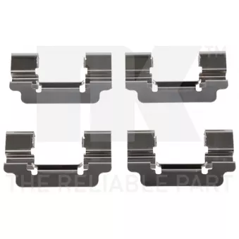 Kit d'accessoires, plaquette de frein à disque NK 79361777