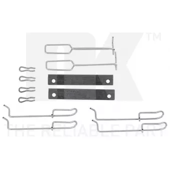 Kit d'accessoires, plaquette de frein à disque NK 7939265