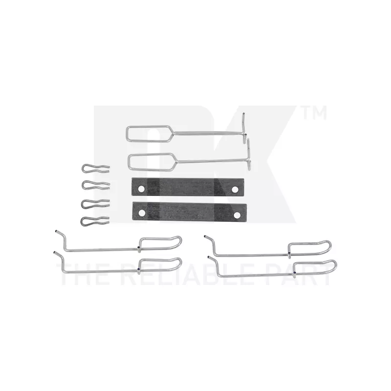 Kit d'accessoires, plaquette de frein à disque NK 7939265