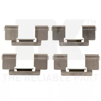 Kit d'accessoires, plaquette de frein à disque NK 7939609