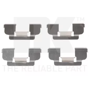 Kit d'accessoires, plaquette de frein à disque NK 7939698