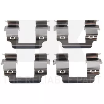 Kit d'accessoires, plaquette de frein à disque NK 79401728