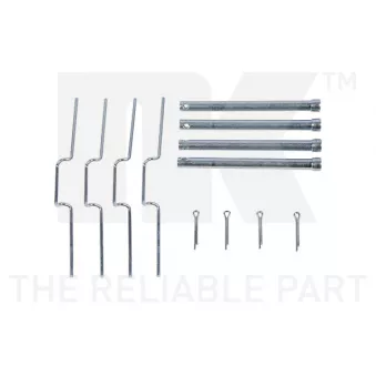 Kit d'accessoires, plaquette de frein à disque NK 7940176