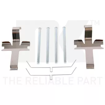 Kit d'accessoires, plaquette de frein à disque NK 79441752