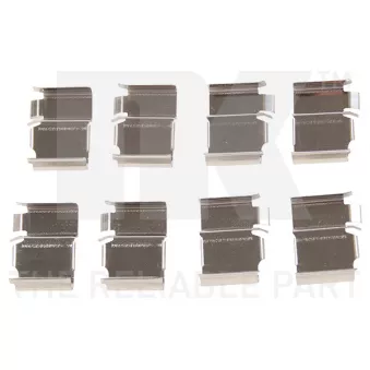 Kit d'accessoires, plaquette de frein à disque NK 7945033