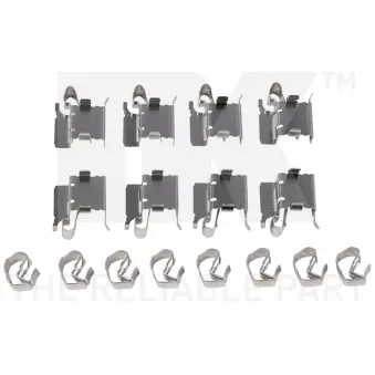 Kit d'accessoires, plaquette de frein à disque NK 79451748