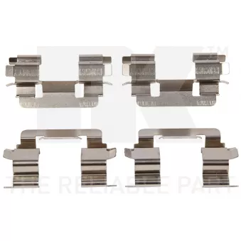 Kit d'accessoires, plaquette de frein à disque NK 7945229