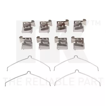 Kit d'accessoires, plaquette de frein à disque NK 7945622