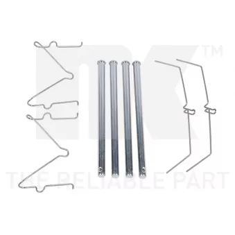 Kit d'accessoires, plaquette de frein à disque NK 7945701