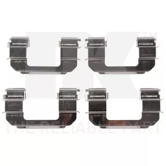 Kit d'accessoires, plaquette de frein à disque NK 7950287